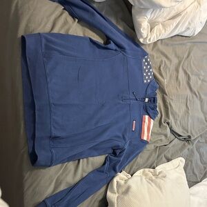 Vineyard vines Blue Sweatshirt with American Flag